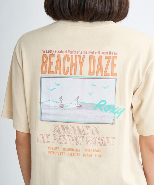 ROXY(ロキシー)の「ENJOY SURFING ON VAC /ロキシーバックプリント半袖Tシャツ(Tシャツ/カットソー・レディース・ベージュ/ホワイト/グレー/ブラック・LARGE/MEDIUM/X-LARGE)」の12枚目の写真
