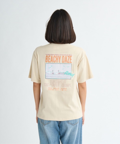 ROXY(ロキシー)の「ENJOY SURFING ON VAC /ロキシーバックプリント半袖Tシャツ(Tシャツ/カットソー・レディース・ベージュ/ホワイト/グレー/ブラック・LARGE/MEDIUM/X-LARGE)」の14枚目の写真