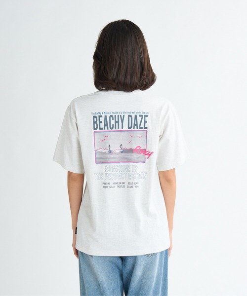 ROXY(ロキシー)の「ENJOY SURFING ON VAC /ロキシーバックプリント半袖Tシャツ(Tシャツ/カットソー・レディース・ベージュ/ホワイト/グレー/ブラック・LARGE/MEDIUM/X-LARGE)」の9枚目の写真