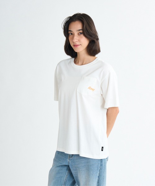 ROXY(ロキシー)の「ENJOY SURFING ON VAC /ロキシーバックプリント半袖Tシャツ(Tシャツ/カットソー・レディース・ベージュ/ホワイト/グレー/ブラック・LARGE/MEDIUM/X-LARGE)」の10枚目の写真