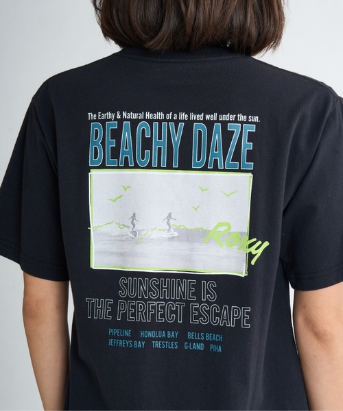 ROXY(ロキシー)の「ENJOY SURFING ON VAC /ロキシーバックプリント半袖Tシャツ(Tシャツ/カットソー・レディース・ベージュ/ホワイト/グレー/ブラック・LARGE/MEDIUM/X-LARGE)」の22枚目の写真