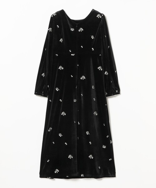 Ray BEAMS(レイビームス)の「ベロア 刺繍 ワンピース(ワンピース・レディース・ブラック/ダークブラウン・0/1)」の18枚目の写真