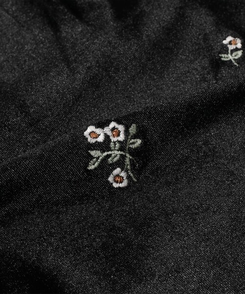 Ray BEAMS(レイビームス)の「ベロア 刺繍 ワンピース(ワンピース・レディース・ブラック/ダークブラウン・0/1)」の19枚目の写真
