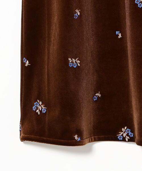 セール】ベロア 刺繍 ワンピース（ワンピース）｜Ray BEAMS（レイ