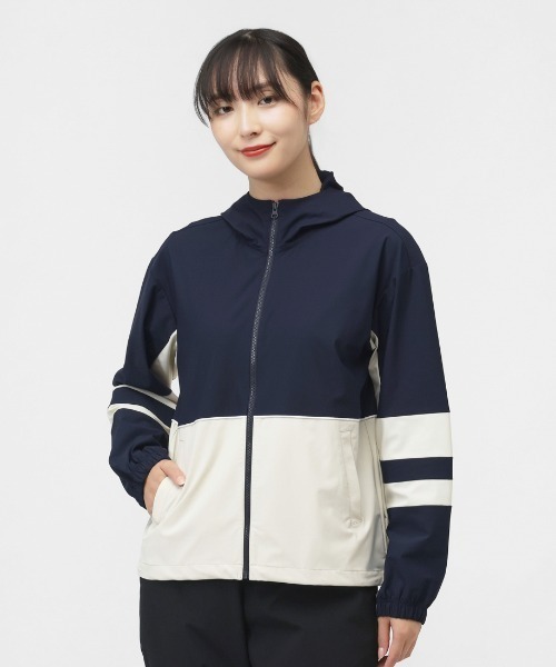 TIGORA(ティゴラ)の「ティゴラ TIGORA 撥水ストレッチジャケット(ナイロンジャケット・レディース・ブラック×ホワイト/ベージュ/ネイビー・S/M/L/XL)」の3枚目の写真