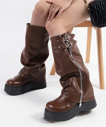 ARCADE（アーケード）の「厚底 カバーロングブーツ/疲れにくい快適な軽量設計（ブーツ）」