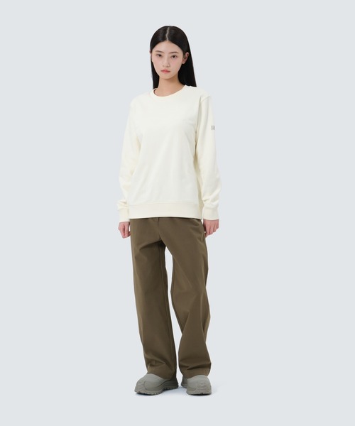 Snow Peak(スノーピーク)の「SnowPeak / Land Women's Sweatshirt ランドレディーススウェットシャツ 海外限定(スウェット・レディース・ナチュラル/ライトベージュ/ブラック・S/M/L)」の13枚目の写真