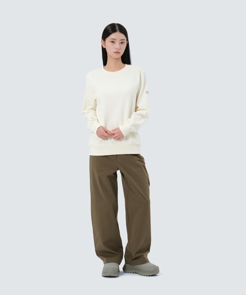 Snow Peak(スノーピーク)の「SnowPeak / Land Women's Sweatshirt ランドレディーススウェットシャツ 海外限定(スウェット・レディース・ナチュラル/ライトベージュ/ブラック・S/M/L)」の14枚目の写真