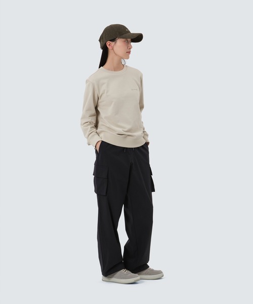 Snow Peak(スノーピーク)の「SnowPeak / Land Women's Sweatshirt ランドレディーススウェットシャツ 海外限定(スウェット・レディース・ナチュラル/ライトベージュ/ブラック・S/M/L)」の10枚目の写真