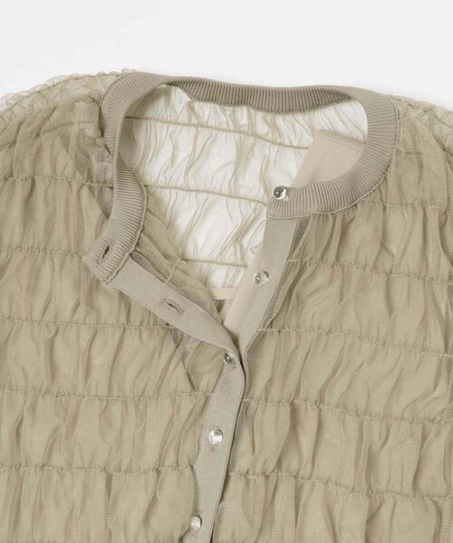 URBAN RESEARCH ROSSO WOMEN（アーバンリサーチ　ロッソ）の「チュールカーディガン×レイヤードワンピース（ワンピース・レディース・ブラック/モカ・FREE）」の22枚目の写真