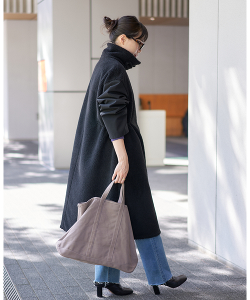 IENA(イエナ)の「VACHEMENT/ヴァシュモン 別注 リバーシブルボアコート(その他アウター・レディース・ブラック/ベージュ・36/38)」の14枚目の写真