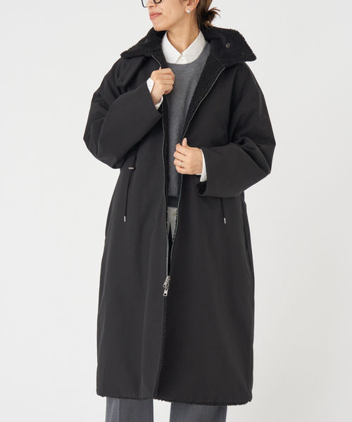 IENA(イエナ)の「VACHEMENT/ヴァシュモン 別注 リバーシブルボアコート(その他アウター・レディース・ブラック/ベージュ・36/38)」の16枚目の写真