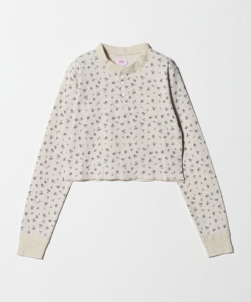 トップス 6 別注】＜FAITH MILLS for 6＞THERMAL HENRY PULLOVER TOP/トップス（T