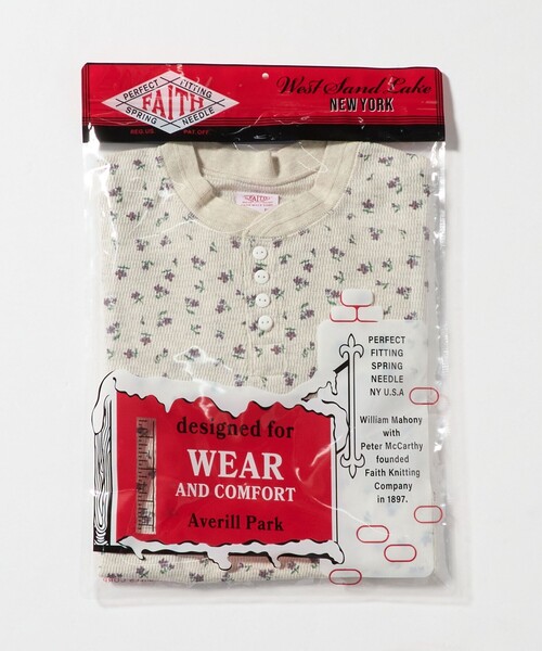 別注】＜FAITH MILLS for 6＞THERMAL HENRY PULLOVER TOP/トップス（T