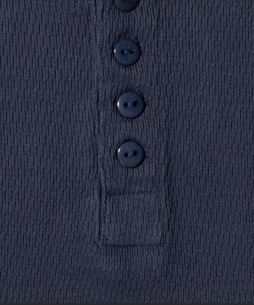 別注】＜FAITH MILLS for 6＞THERMAL HENRY PULLOVER TOP/トップス（T