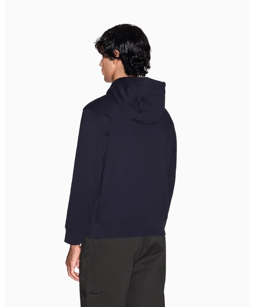 ARMANI EXCHANGE(アルマーニエクスチェンジ)の「【A|X アルマーニ エクスチェンジ】AXロゴ フーデッドスウェットプルオーバー(スウェット・メンズ・ダークネイビー・LARGE/MEDIUM/SMALL/X-LARGE/X-SMALL)」の2枚目の写真