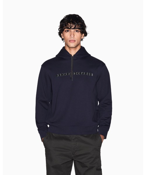ARMANI EXCHANGE(アルマーニエクスチェンジ)の「【A|X アルマーニ エクスチェンジ】AXロゴ フーデッドスウェットプルオーバー(スウェット・メンズ・ダークネイビー・LARGE/MEDIUM/SMALL/X-LARGE/X-SMALL)」の6枚目の写真