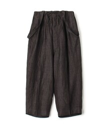 HAVERSACK ATTIRE リネン ワイドテーパード サロペットパンツ
