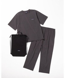 THOUSAND MILE（サウザンドマイル）の「[M's]SHORT SLEEVE T-SHIRT & LONG PANTS SET NY/PU/ショートスリーブTシャツ&ロングパンツセット（セットアップ）」