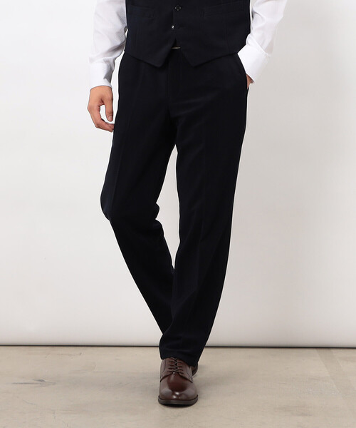 COMME CA ISM（コムサイズム）の「【セットアップ対応】トリコットコーデュロイ パンツ（スーツパンツ・メンズ・カーキ/チャコール/ネイビー・SMALL/MEDIUM/LARGE/X-LARGE）」の3枚目の写真
