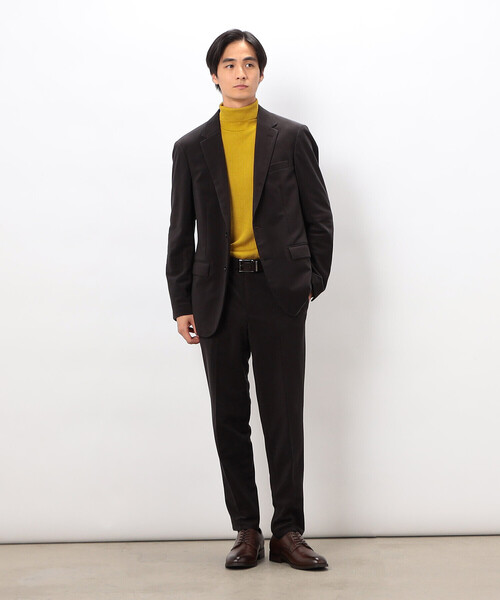 COMME CA ISM（コムサイズム）の「【セットアップ対応】トリコットコーデュロイ パンツ（スーツパンツ・メンズ・カーキ/チャコール/ネイビー・SMALL/MEDIUM/LARGE/X-LARGE）」の5枚目の写真