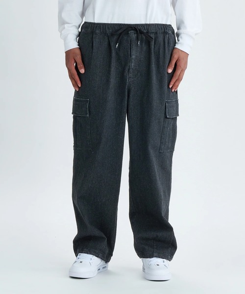 DC SHOES（ディーシーシューズ）の「25 SUPERWIDE CARGO P /DCストレッチウエストゴムバルーンシルエットカーゴパンツ（カーゴパンツ・メンズ・ブラック系その他2/ライトブルー/スカイブルー/カーキ/ブラック/ブラック系その他・X-LARGE/LARGE/MEDIUM）」の3枚目の写真