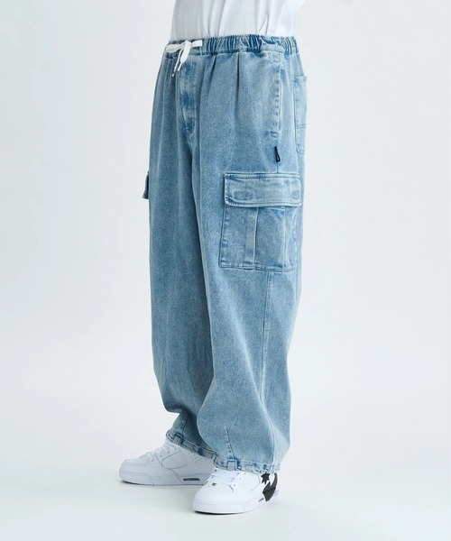 DC SHOES（ディーシーシューズ）の「25 SUPERWIDE CARGO P /DCストレッチウエストゴムバルーンシルエットカーゴパンツ（カーゴパンツ・メンズ・ブラック系その他2/ライトブルー/スカイブルー/カーキ/ブラック/ブラック系その他・X-LARGE/LARGE/MEDIUM）」の20枚目の写真