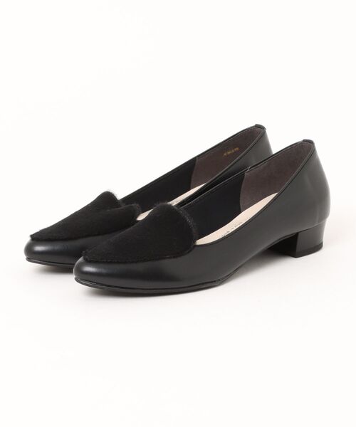 ABC-MART(エービーシーマート)の「JOLI ENCORE ジョリーアンコール HEEL LOAFER 2.5 ヒールローファー 2.5 JE80259 BLACK(パンプス・レディース・ブラック・22.5cm/23.0cm/23.5cm/24.0cm/24.5cm)」の1枚目の写真