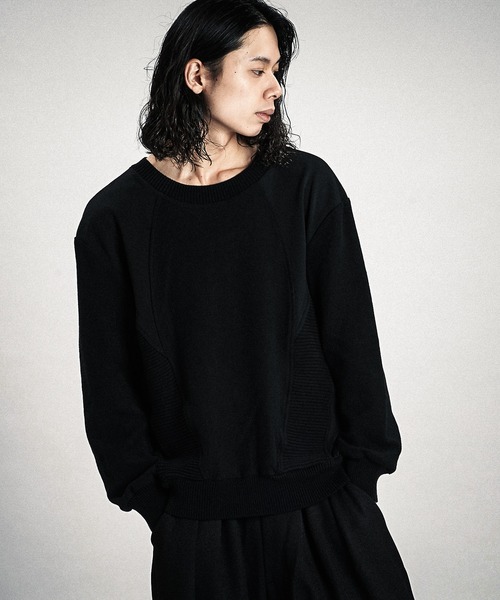NO ID.(ノーアイディ)の「【NO ID.】Changing Knit Big Pullover / チェンジング ニット ビッグ プルオーバー(ニット/セーター・メンズ・グレー/ブラック・ONE SIZE)」の21枚目の写真