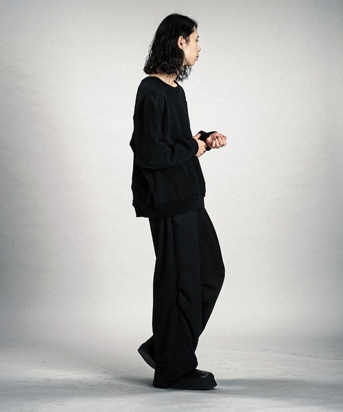 NO ID.(ノーアイディ)の「【NO ID.】Changing Knit Big Pullover / チェンジング ニット ビッグ プルオーバー(ニット/セーター・メンズ・グレー/ブラック・ONE SIZE)」の11枚目の写真