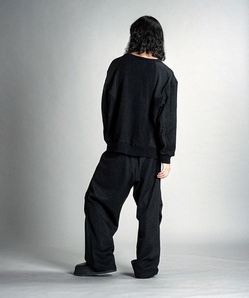 NO ID.(ノーアイディ)の「【NO ID.】Changing Knit Big Pullover / チェンジング ニット ビッグ プルオーバー(ニット/セーター・メンズ・グレー/ブラック・ONE SIZE)」の12枚目の写真
