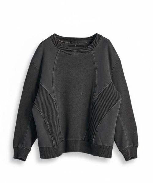 NO ID.(ノーアイディ)の「【NO ID.】Changing Knit Big Pullover / チェンジング ニット ビッグ プルオーバー(ニット/セーター・メンズ・グレー/ブラック・ONE SIZE)」の15枚目の写真