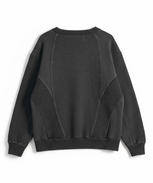 NO ID.(ノーアイディ)の「【NO ID.】Changing Knit Big Pullover / チェンジング ニット ビッグ プルオーバー(ニット/セーター・メンズ・グレー/ブラック・ONE SIZE)」の5枚目の写真