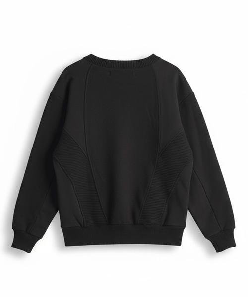 NO ID.(ノーアイディ)の「【NO ID.】Changing Knit Big Pullover / チェンジング ニット ビッグ プルオーバー(ニット/セーター・メンズ・グレー/ブラック・ONE SIZE)」の6枚目の写真