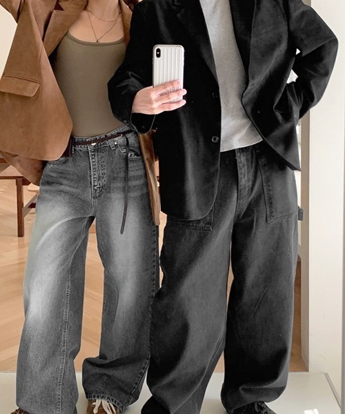 NOWLE(ノウル)の「【NOWLE】ルーズシルエット スエード テーラード ジャケット(テーラードジャケット・メンズ・ブラウン/ブラック・MEDIUM/LARGE/X-LARGE)」の8枚目の写真