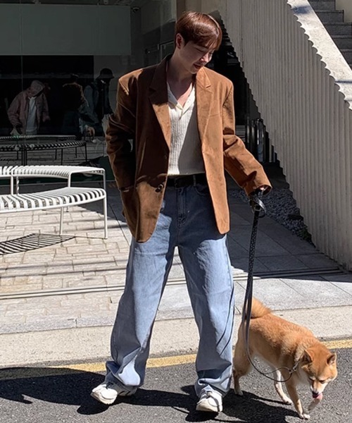 NOWLE(ノウル)の「【NOWLE】ルーズシルエット スエード テーラード ジャケット(テーラードジャケット・メンズ・ブラウン/ブラック・MEDIUM/LARGE/X-LARGE)」の18枚目の写真