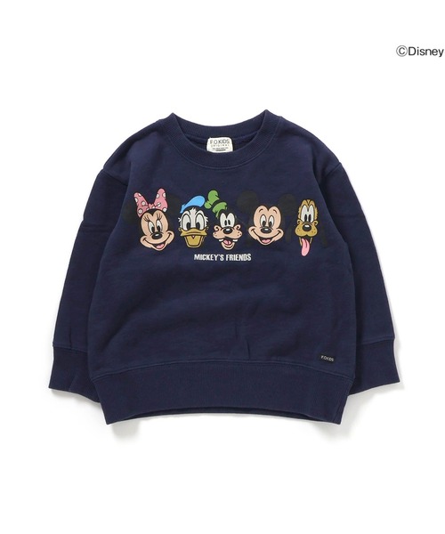 F.O.KIDS（エフオーキッズ）の「F.O.KIDS/エフオーキッズ ディズニーキャラクター ミッキー＆フレンズ ミッキーマウス クルーネック スウェット トレーナー（スウェット・キッズ・レッド/ベージュ/ネイビー/グリーン・160/150/130/140）」の3枚目の写真