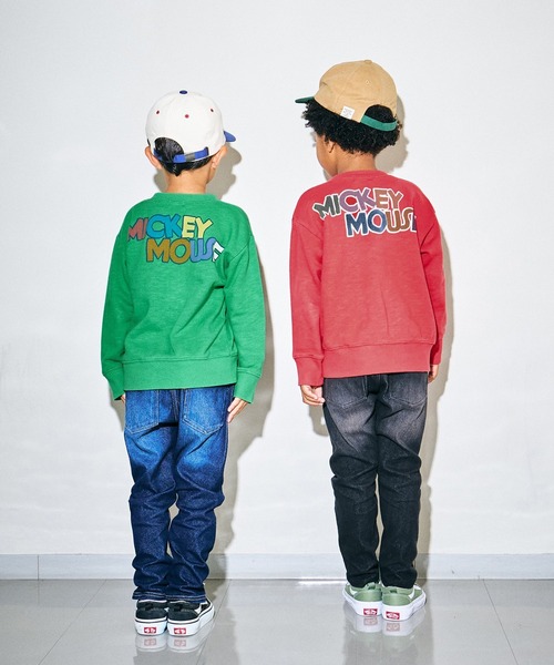 F.O.KIDS（エフオーキッズ）の「F.O.KIDS/エフオーキッズ ディズニーキャラクター ミッキー＆フレンズ ミッキーマウス クルーネック スウェット トレーナー（スウェット・キッズ・レッド/ベージュ/ネイビー/グリーン・160/150/130/140）」の20枚目の写真