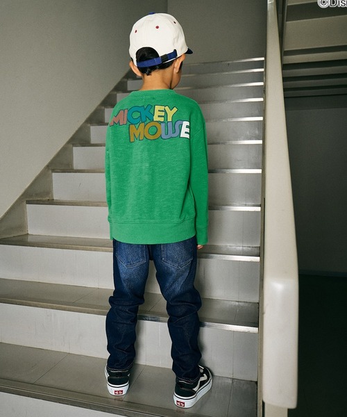 F.O.KIDS（エフオーキッズ）の「F.O.KIDS/エフオーキッズ ディズニーキャラクター ミッキー＆フレンズ ミッキーマウス クルーネック スウェット トレーナー（スウェット・キッズ・レッド/ベージュ/ネイビー/グリーン・160/150/130/140）」の18枚目の写真