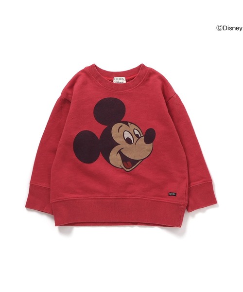 F.O.KIDS（エフオーキッズ）の「F.O.KIDS/エフオーキッズ ディズニーキャラクター ミッキー＆フレンズ ミッキーマウス クルーネック スウェット トレーナー（スウェット・キッズ・レッド/ベージュ/ネイビー/グリーン・160/150/130/140）」の22枚目の写真