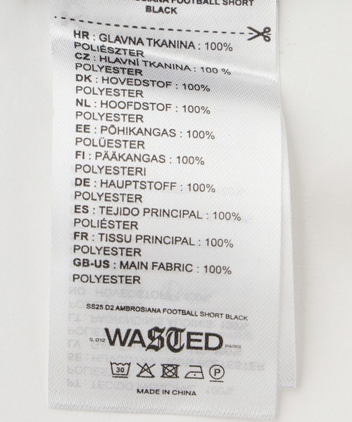 WASTED PARIS(ウェイステッドパリス)の「WASTED PARIS AMBROSIANA FOOTBALL SHORT(その他パンツ・メンズ・ブラック・L/M)」の10枚目の写真