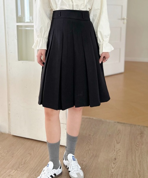 Ada.(エイダ)の「ミディ丈 プリーツ スカート(スカート・レディース・ブラック/グレー・L/M)」の7枚目の写真