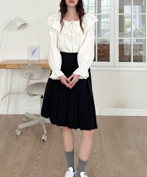 Ada.(エイダ)の「ミディ丈 プリーツ スカート(スカート・レディース・ブラック/グレー・L/M)」の19枚目の写真