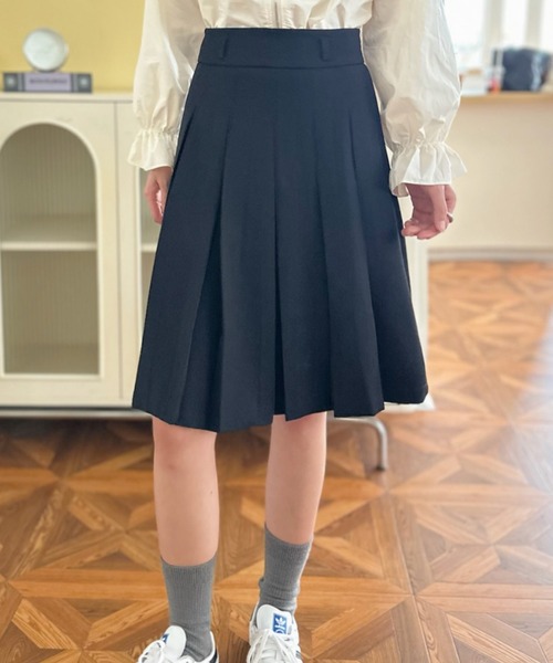 Ada.(エイダ)の「ミディ丈 プリーツ スカート(スカート・レディース・ブラック/グレー・L/M)」の16枚目の写真