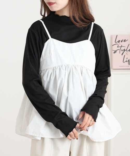 myke(ミーカ)の「myke 起毛リブ プチハイネックロンT(Tシャツ/カットソー・レディース・モカ/ピンク/ライトグレー/アイボリー/ブラック・M)」の19枚目の写真