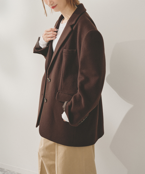 Spick and Span Higuchi *S オーバーサイズジャケット Higuchi*S ビーバーオーバージャケット（テーラードジャケット