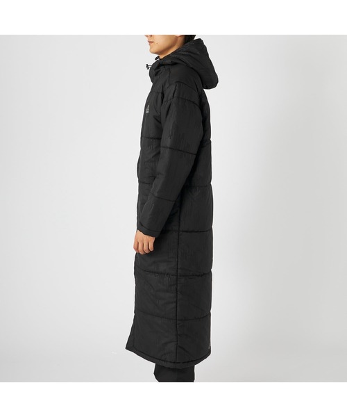 Kappa(カッパ)の「Kappa カッパ 膝下丈 フード付き 中綿入り ベンチコート ジャケット(ダウンジャケット/コート・メンズ・ネイビー/ブラック・LL/M/L)」の9枚目の写真