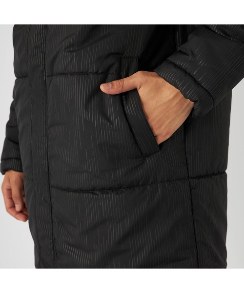 Kappa(カッパ)の「Kappa カッパ 膝下丈 フード付き 中綿入り ベンチコート ジャケット(ダウンジャケット/コート・メンズ・ネイビー/ブラック・LL/M/L)」の12枚目の写真