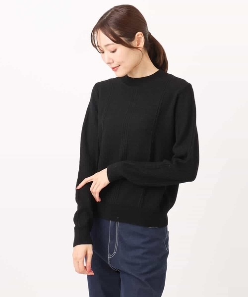 セール】ミニケーブル編みニット/洗える（ニット/セーター）｜MK