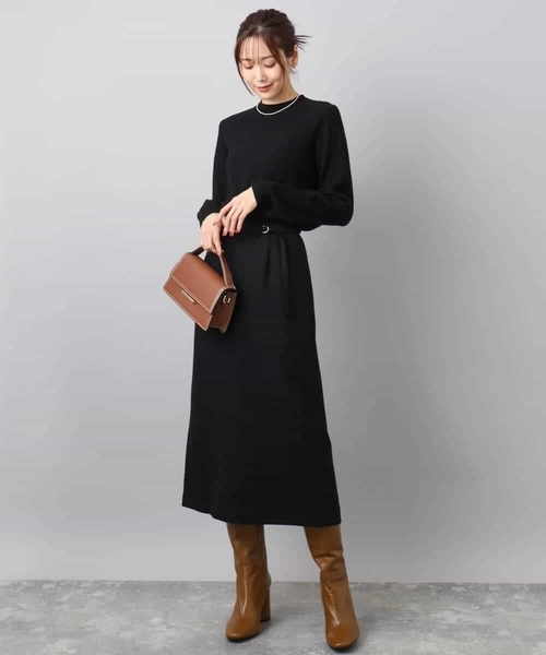 MK MICHEL KLEIN（エムケーミッシェルクラン）の「ミニケーブル編みニット/洗える（ニット/セーター・レディース・ブラック/ベージュ/レッド・38）」の7枚目の写真